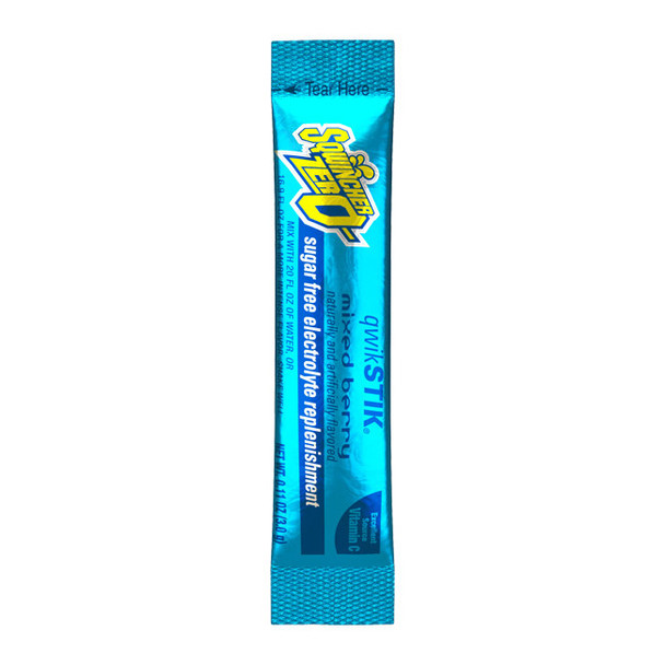 Sqwincher® Qwik Stik® Zero Single Serve, 0.11 oz Packs, 20 oz Yield