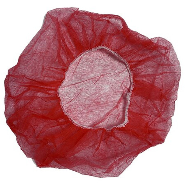 Condor Bouffant Cap,Polypropylene,Red,PK100 819T03 Condor Bouffant Cap,Polypropylene,Red,PK100 819T03