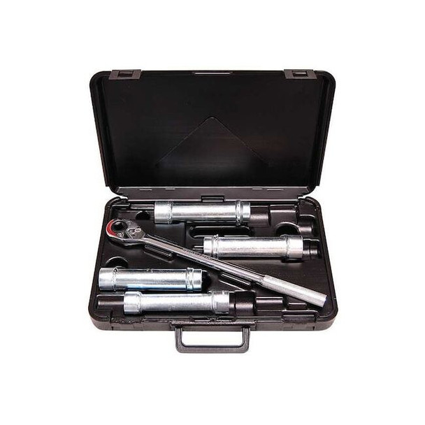 1/2" Drive Deep Socket SAE 4 Pieces 7/8 in to 1 1/4 in , Zinc Plated