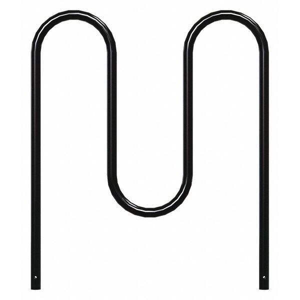 Madrax Bike Rack,Black,36" H,39" L,Steel QS-WP36-5-IG-B