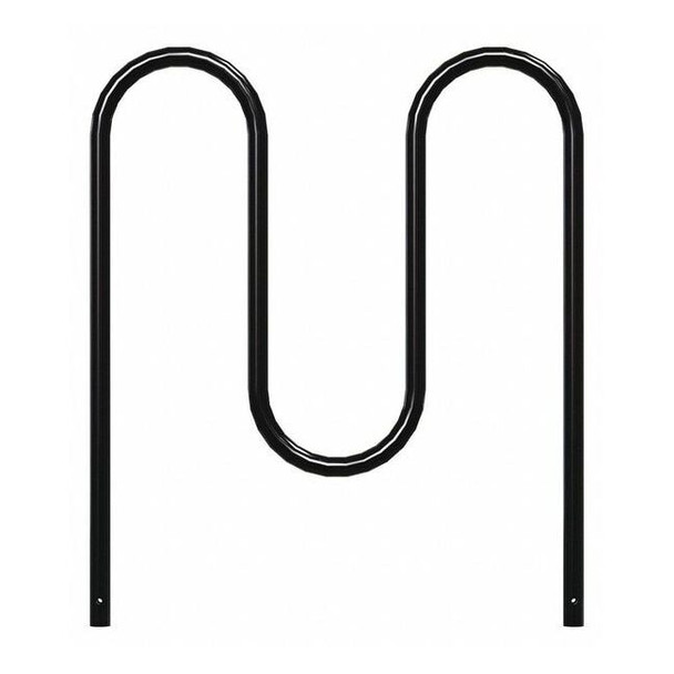 Madrax Bike Rack,Black,36" H,39" L,Steel QS-WP36-5-IG-B