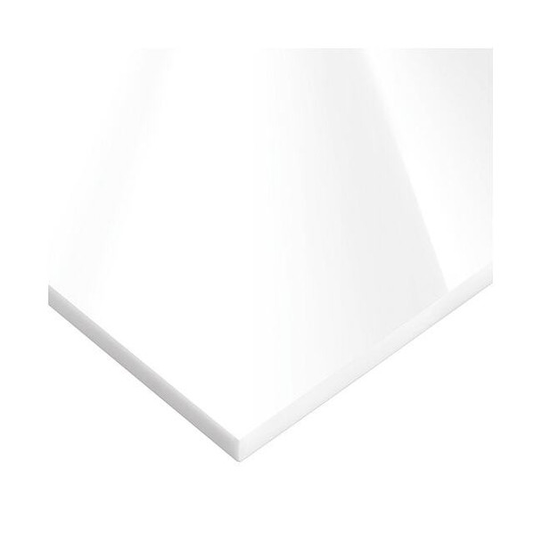 White Cast Acrylic Acrylic Sheet 48" L x 12" W x 1/8" Thick