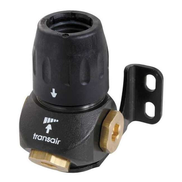 Transair 3 Port Wall Bracket, Brass, Black 6696 25 22GR