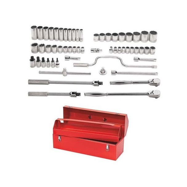 WSS-57TB Williams Socket/Tool Set, 57 Pieces, 12-Point, SAE