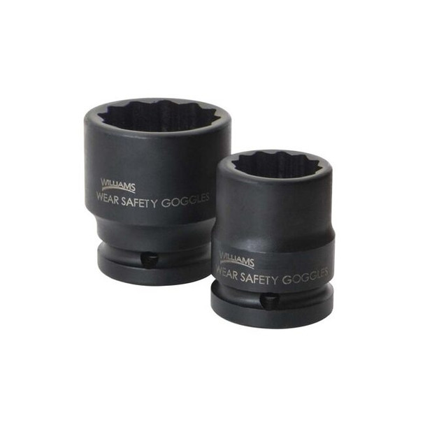 38432 Williams Socket, 2 1/16 Inch OAL, SAE, Shallow Impact, 3/4 Inch Dr, 1 Inch