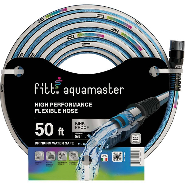 Fitt Aquamaster 5/8 In. x 50 Ft. Hybrid Garden Hose FTY05850