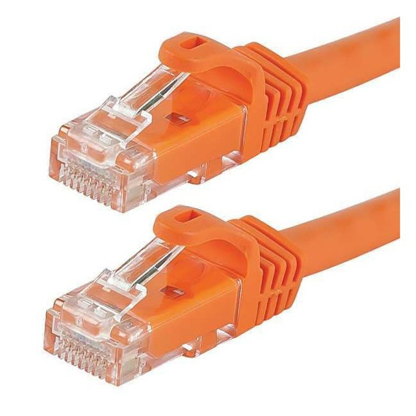 Monoprice Patch Cord,Cat 6,Flexboot,Orange,0.5 ft. 9844