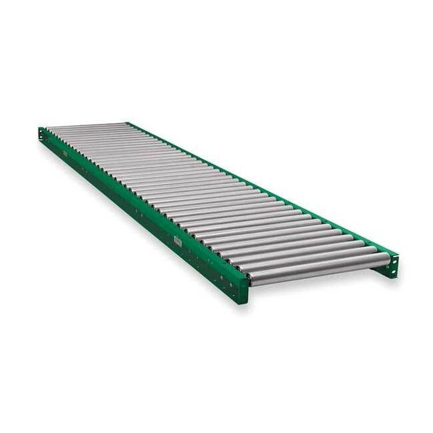 Ashland Conveyor Roller Conveyor,10 ft. L,36" BF,Steel 10F10KG03B36