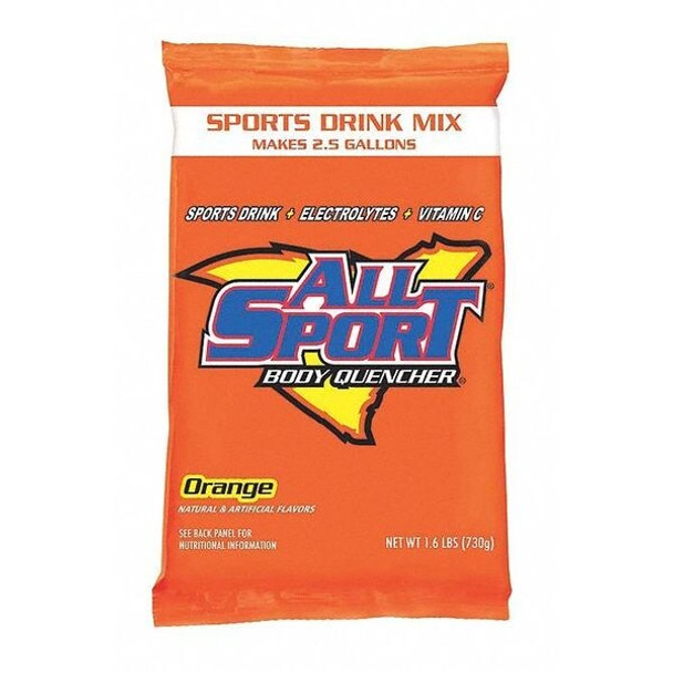 All Sport Sports Drink Mix,Orange Flavor,PK32 10124806 All Sport Sports Drink Mix,Orange Flavor,PK32 10124806