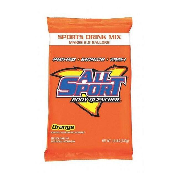 All Sport Sports Drink Mix,Orange Flavor,PK32 10124806