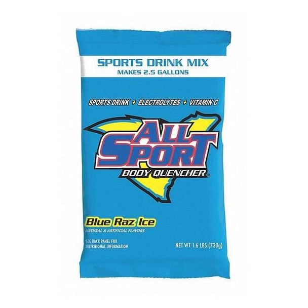 All Sport Sports Drink Mix,Blue Raz Flavor,PK32 10124808