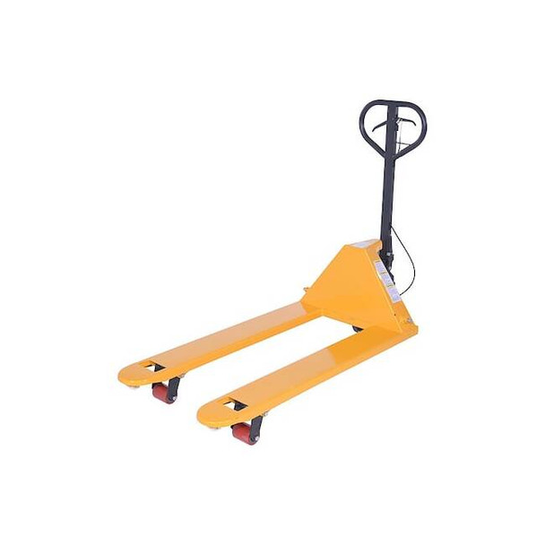 Vestil PalletJack,66in,27in,Yellow,5500lb PM5-2748-DMHB