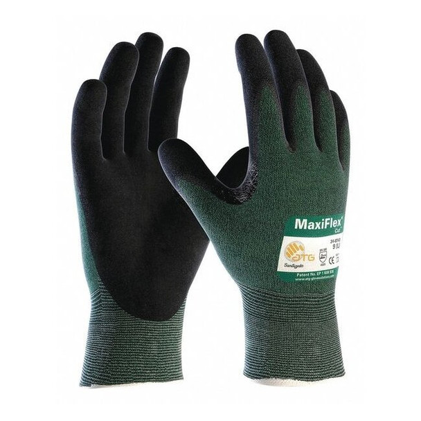Pip Cut Resistant Coated Gloves, A2 Cut Level, Nitrile, XS, 12PK 34-8743/XS