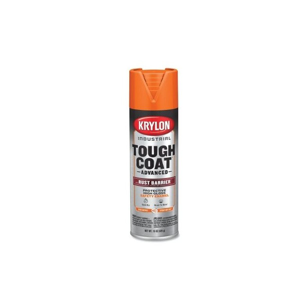 Tough Coat® Advanced with Rust Barrier® Technology Spray Paint, 15 oz, Safety Orange, Gloss