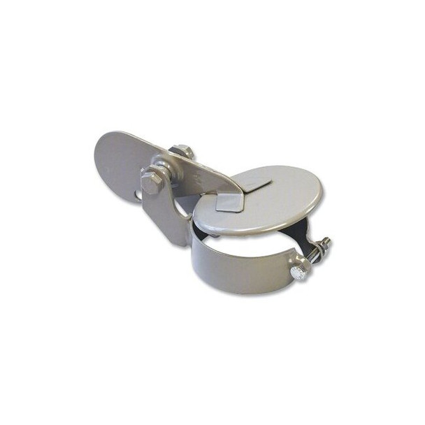 Exhaust Rain Cap, Steel, 4 in outside dia, Gray