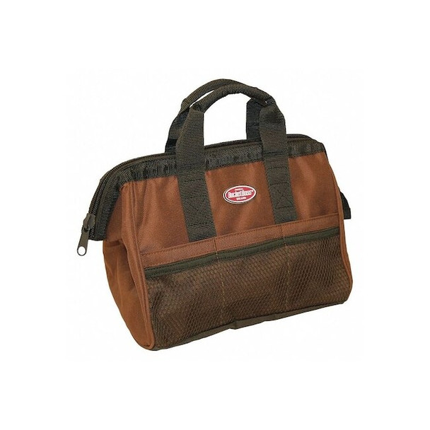 Tool Bag,6 Pocket,13" x 8" x 10", Single Wall 600 Poly Ripstop Fabric, 6 Pockets