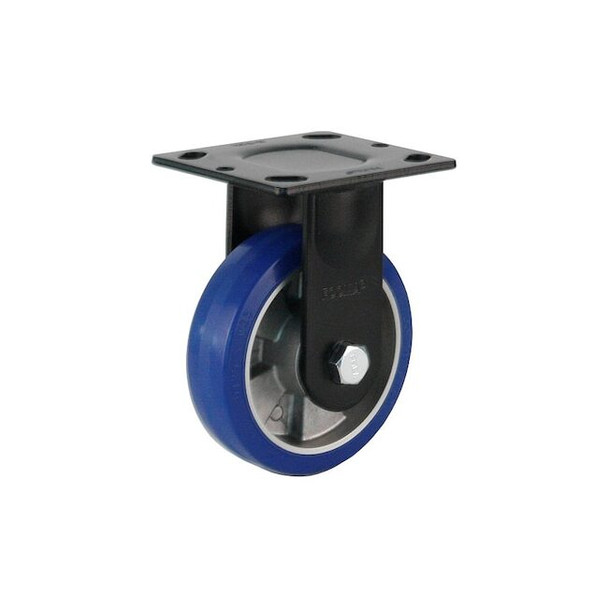 Foot Master Plate Caster,Rigid,Polyurethane,160mm H PME-125-ARF-MUD