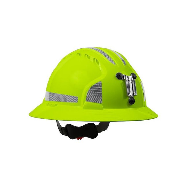 Hard Hat, JSP, HDPE, 6 Point Ratchet, Type 1, Class C, High-Visibility Yellow