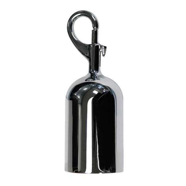 Lawrence Metal Post Rope Snap End, Polished Chrome ROPEEND-SNAP-1P
