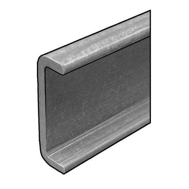 Fibergrate U Channel,ISOFR,1 5/8 Leg,1/4 In Th,5 Ft 1664300.04