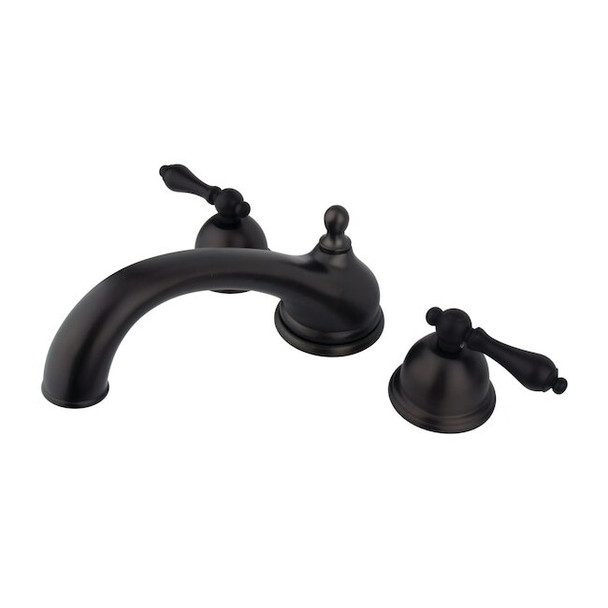 Kingston Brass Roman Tub Faucet, Oil Rubbed Bronze, Deck Mount KS3355AL