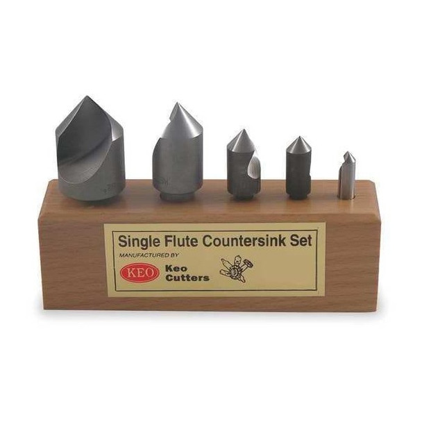 Keo 120 deg SF 5 piece Countersink Set HSS 919-000-049