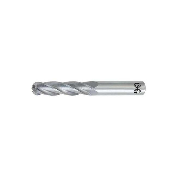 Osg Ball End Mill,3" L,1/4" Shank dia. 464-2500-BN11