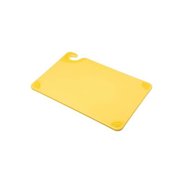 San Jamar Cutting Board,12x18,Yellow CBG121812YL