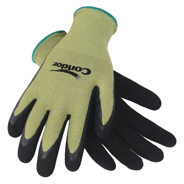 Condor Coated Gloves,Palm and Fingers,S,9",PR 4NMN9