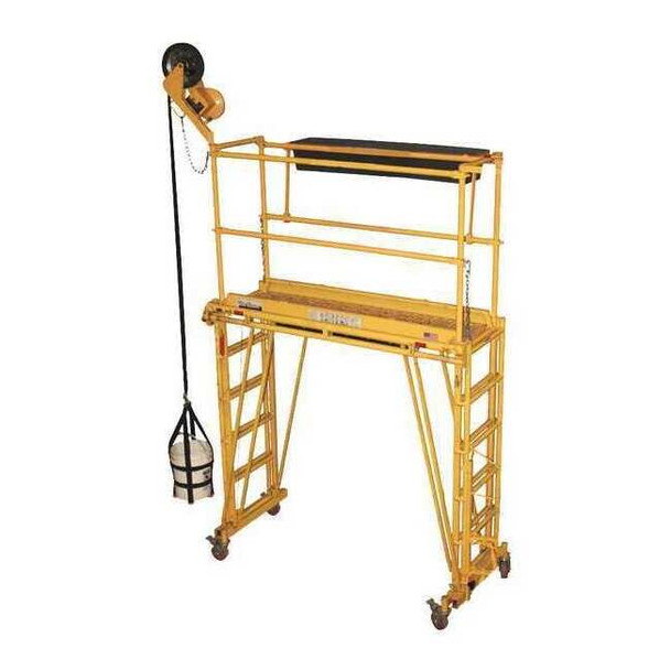 Tele-Tower Rolling Work Platform,8 ft. L 1101-96