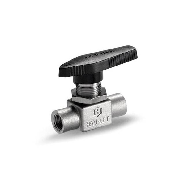 Ham-Let Manual 2-Way Ball Valve,NPT,SS H-810M-SS-N-1/4