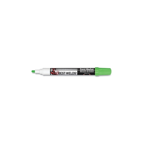 Paint Marker, Reversible Bullet/Bullet Tip, Green Pack of 12