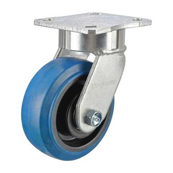 Manufacturer Varies Swivel Plate Caster,Rubber,8 in.,700 lb. P25S-EP080K-14-001