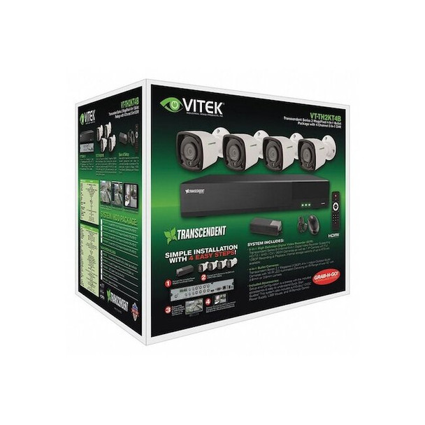 Vitek Digital Video Recorder Kit,Fixed Type VT-TH2KT42TB-2