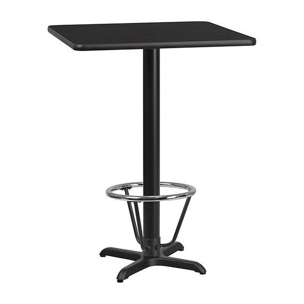 Square Laminate Table, Laminate, Wood Grain