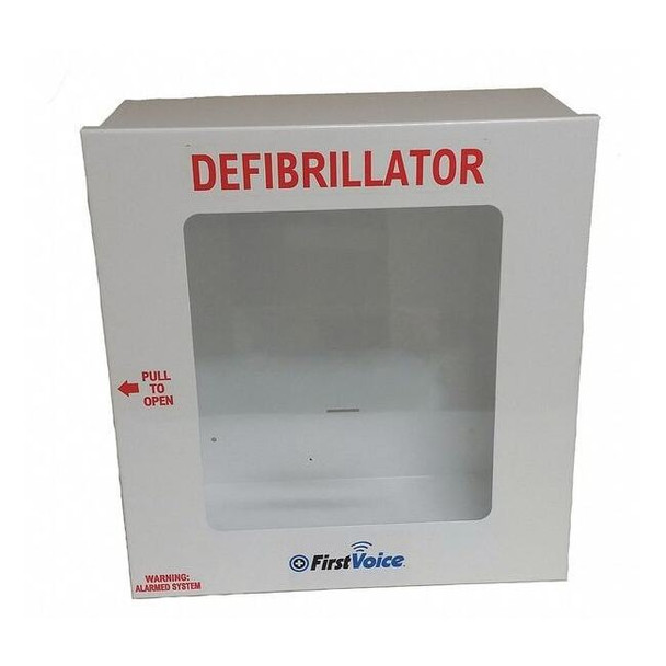 First Voice Defibrillator Storage Cabinet,White TSGEN-1