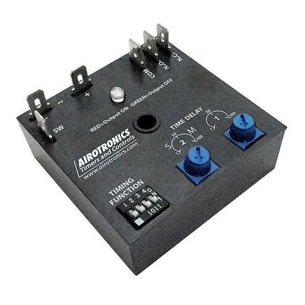 Multifunction Time Delay Relay, Square, 9 Functions 120V AC, SPDT