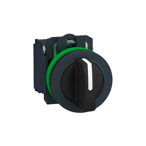 Schneider Electric Selector Switch, 3 Pos, 30 mm, Black XB5FD33