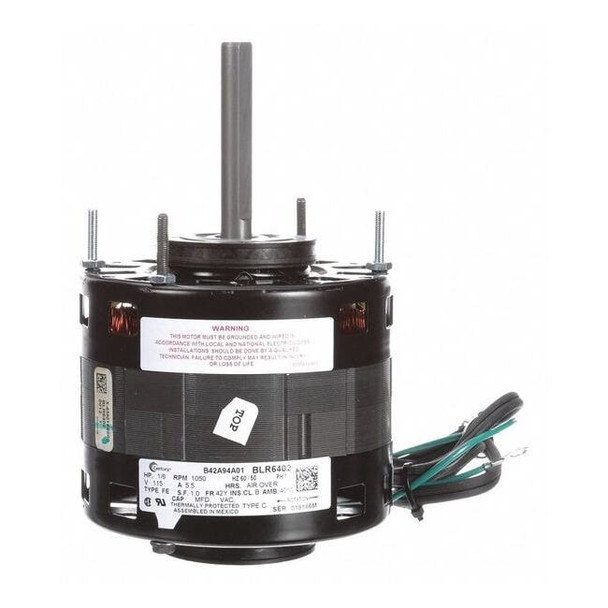 Century Motor,Sh Pole,1/6 HP,1050,115V,42Y,OAO BLR6402