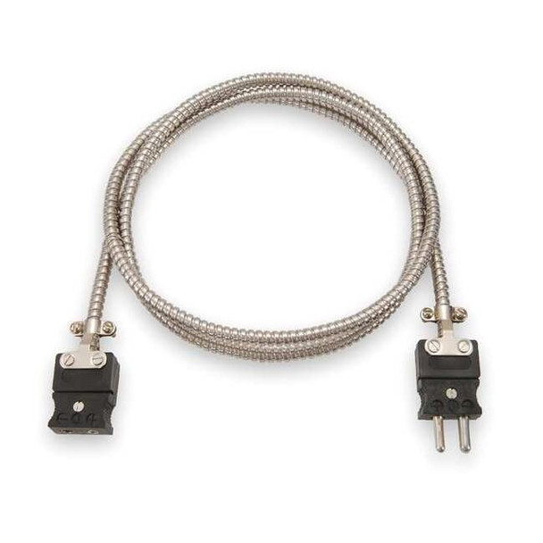 Tempco Thermocouple Ext Wire,J,20AWG,Str,10Ft ECA00070