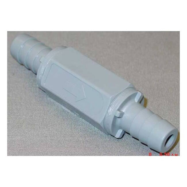 1/2" Barb Gray PVC Ball Cone Spring Check Valve