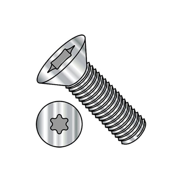M4-0.70 x 16 mm Torx Flat Machine Screw, Plain Steel, 5000 PK
