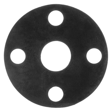 Full Face Buna-N Flange Gasket for 6" Pipe, 1/16" Thick, No 150
