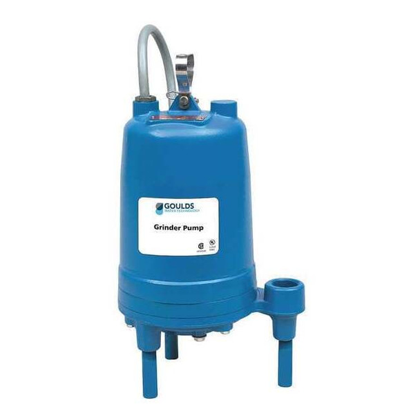 Goulds Grinder Pump, 20 ft, Single, 240V AC RGS2012PA