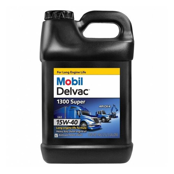 Mobil Engine Oil,2.5 gal,Synthetic Blend 122493