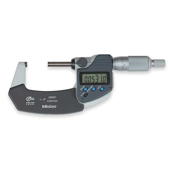 Mitutoyo Digital Micrometer,1 to 2In,0.00005,SPC 293-331-30