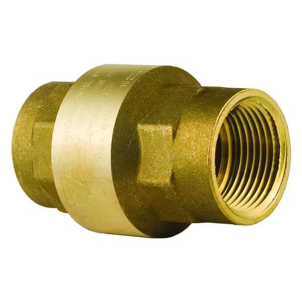Bonomi 1-1/2" NPT Brass Spring Check Valve 100012LF-1-1/2