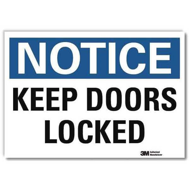 Lyle Notice Sign,7inx10in,Reflective Sheeting U5-1290-RD_10X7