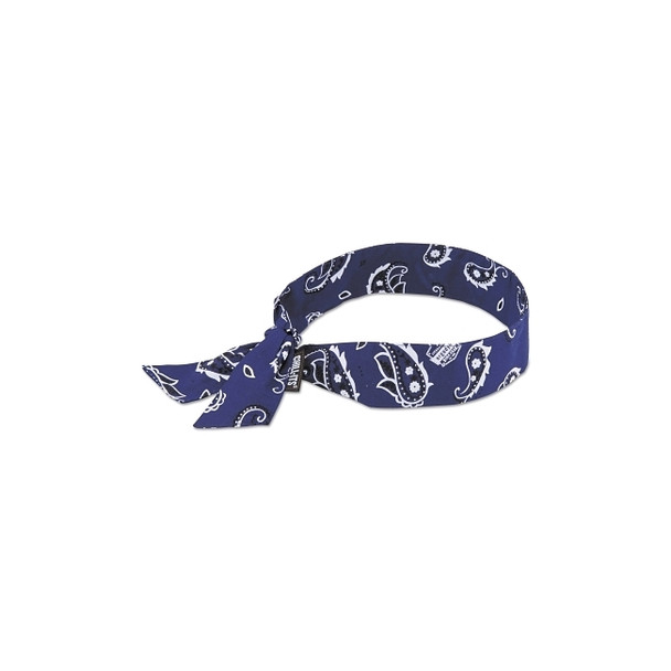 Chill-Its 6700 Evaporative Cooling Bandanas, 8 in X 13 in, Navy Western