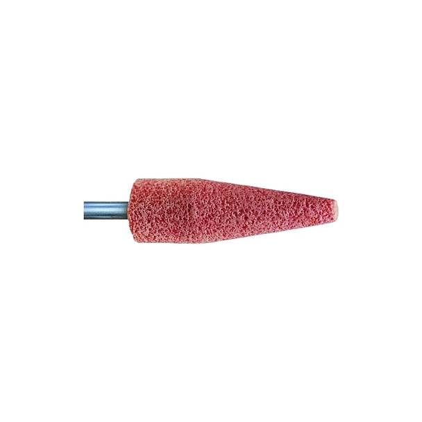 Series A Steel Edge Mounted Point Abrasive Bit, A11, 7/8 in Outer dia, 1/4 in Shank dia, 30 Grit, O Pack of 10